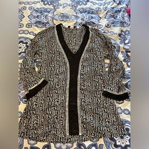 La Blanca Long Sleeve Beach Coverup Size Medium